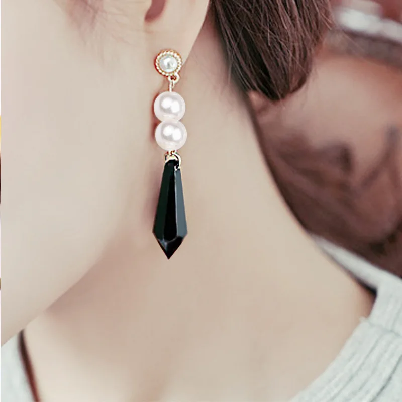 Женские винтажные длинные серьги с кисточками и искусственным жемчугом модные