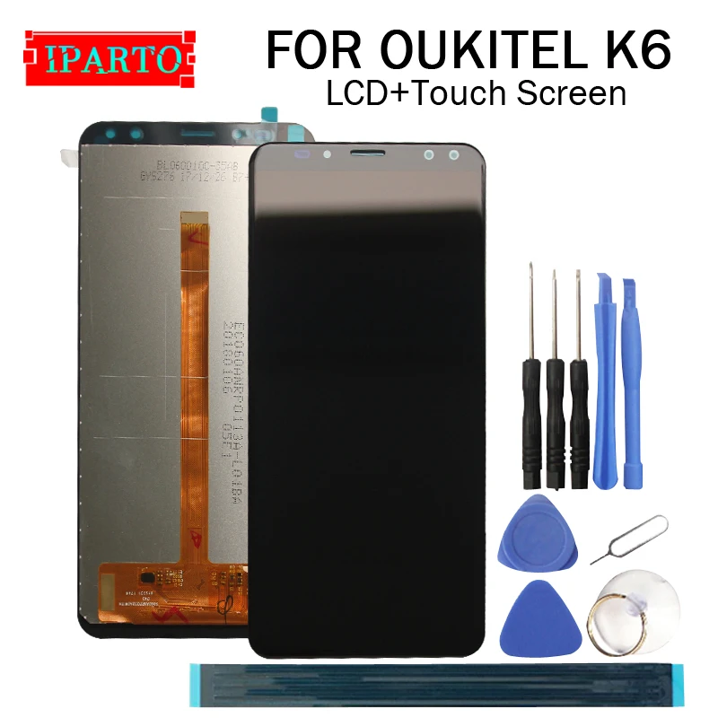 ЖК дисплей OUKITEL K6 5 99 дюйма + кодирующий преобразователь сенсорного экрана в сборе