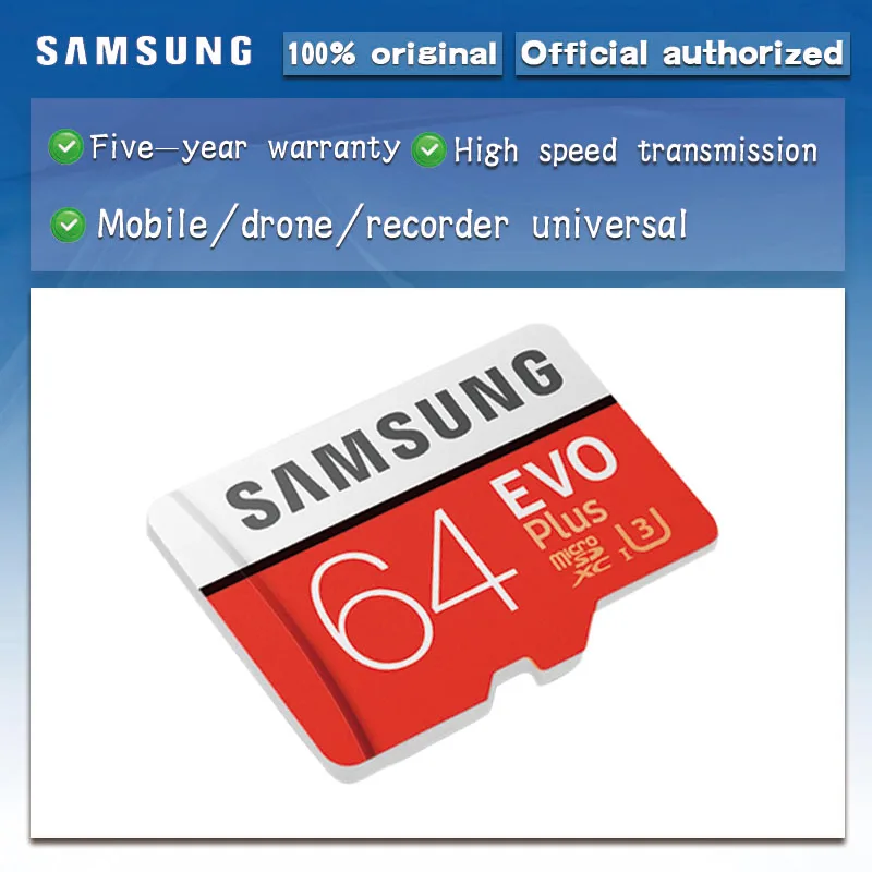 Продукт,, SAMSUNG EVO+, карты памяти, 64 ГБ, EVO plus U3, 128 ГБ, 256 ГБ, класс 10, Micro SD карта, 32 ГБ, 16 ГБ, microSD, UHS-I, TF карта