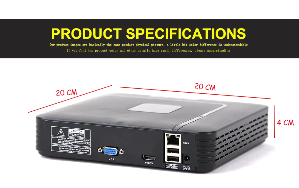 Мини NVR Full HD 4CH 8Ch H.264 Автономный CCTV DVR рекордер Onvif 2,3 для 720P 1080P IP камера система видеонаблюдения P2P