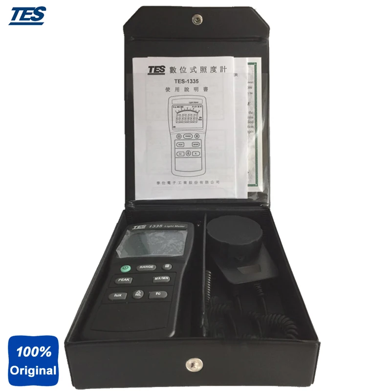Портативный светильник меритель света TES1335 от 0 до 400K Lux|light meter|light portablelight lux meter |