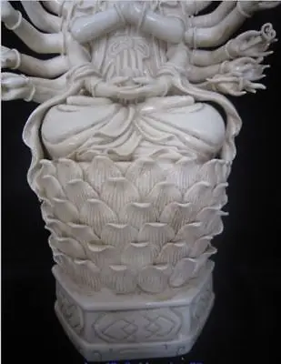 Огромный Дэхуа Фарфор 1000 дуга Авалокитешвара Кван инь Статуя Будды Гуаньинь|statues