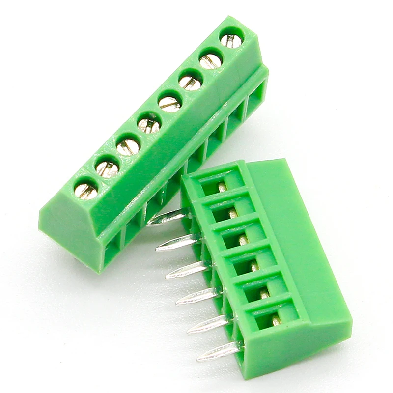 50 шт. 2 54 мм PCB универсальные Винтовые клеммные блоки коннектор 2/3/4/5/6/7/8/9/10 12 Pin/Poles