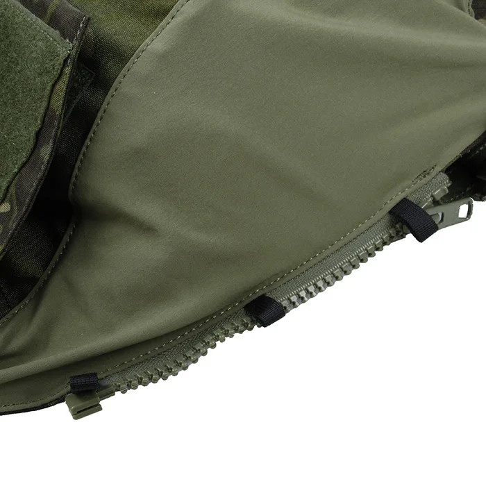 TMC Plate Carrier тактический жилет штурмовая застежка-молния панель сумка на молнии в упаковке с горизонтальным подсумок маг Мультикам тропический(SKU051308