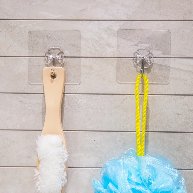 Многофункциональные прозрачные крепкие самоклеющиеся Вешалки для полотенец