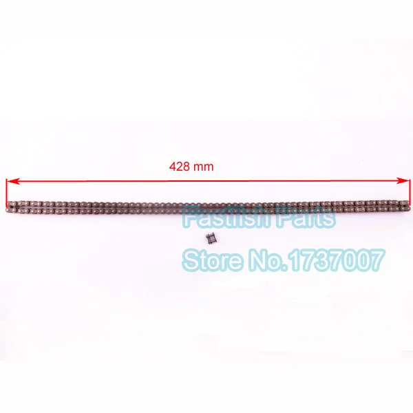 Производительность 428 мм 25H цепь с основной звеньем запасная для 47cc 49cc ATV Quad Pocket Bikes