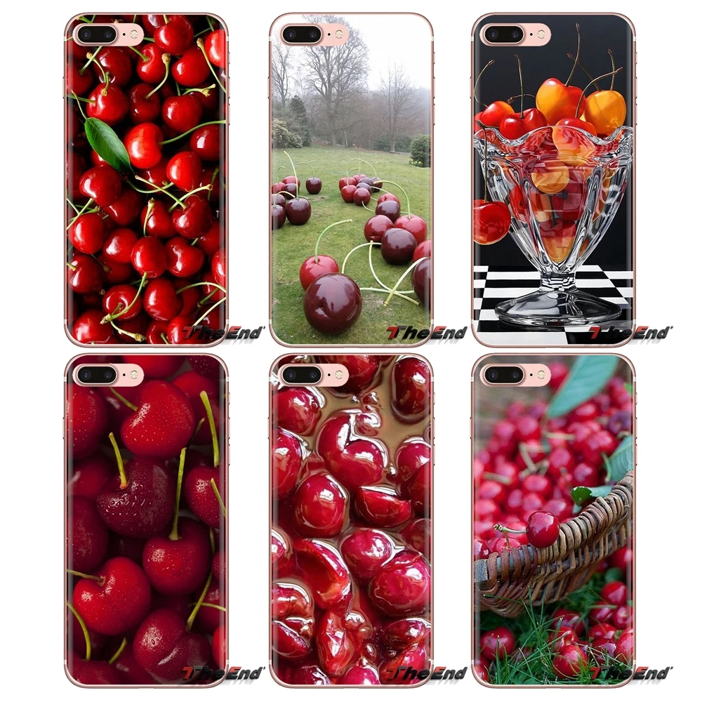 Прозрачный чехол из ТПУ для Huawei Mate Honor 4C 5C 5X 6X 7 7A 7C 8 9 10 8C 8X 20 Lite Pro Creative Cherries Pitters Fruits