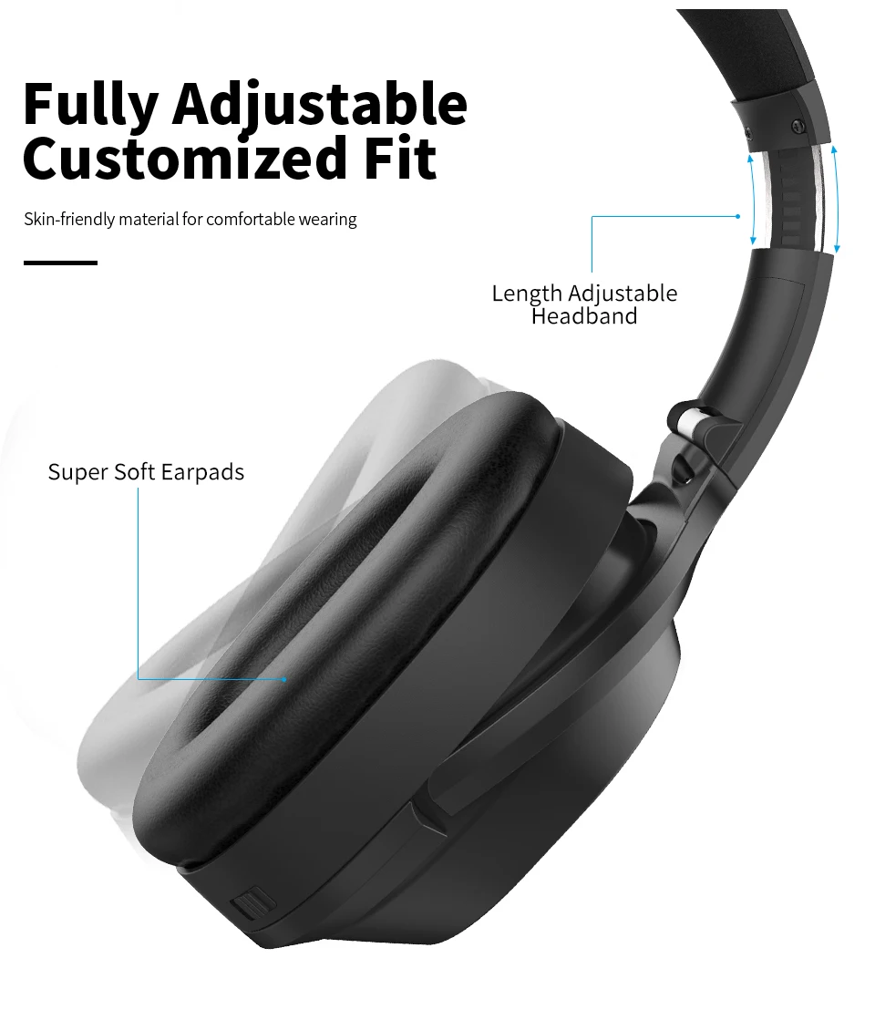 Langsdom BT25 Bluetooth наушники с шумоподавлением Беспроводные наушники стерео Bluetooth гарнитура с микрофоном для телефона