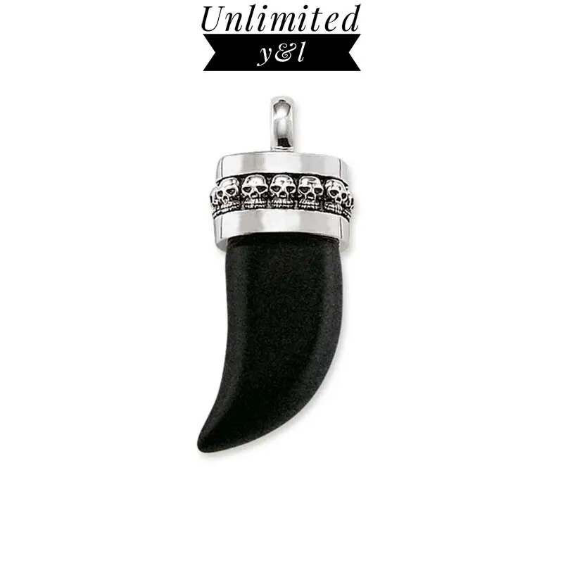 Модное ожерелье с черепом и черным тигром украшение сделай сам в стиле Томаса