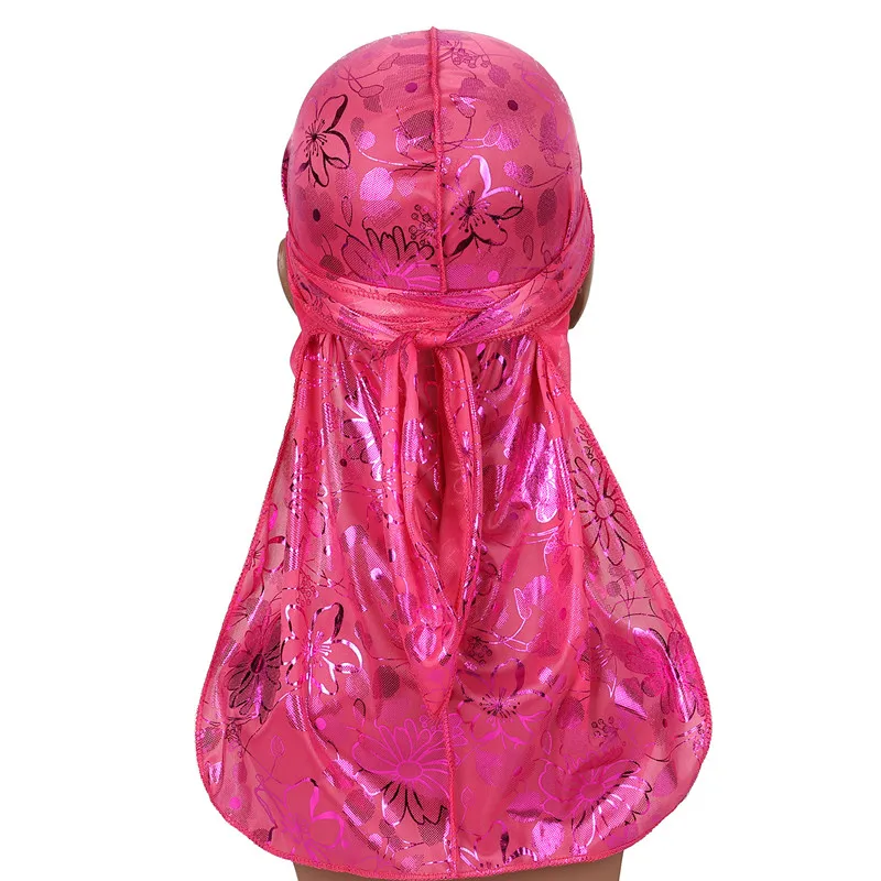 Аксессуары для волос дрель шелковистый цветочный Durag банданы кольцо женский