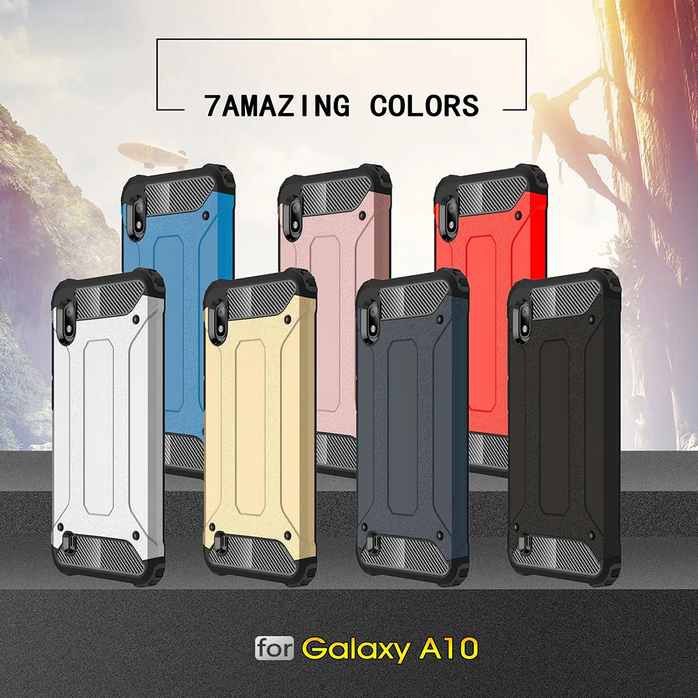 Жесткий чехол для Samsung Galaxy A10 противоударный Роскошный 2 в 1 чехлы телефонов ZGAR |
