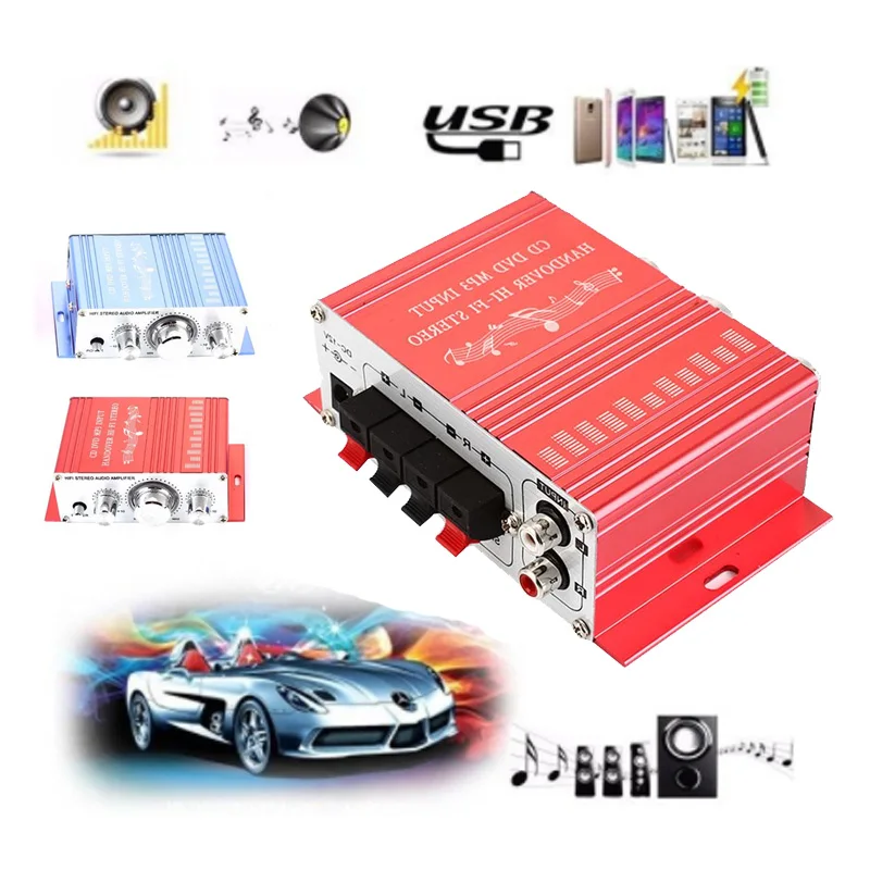 Vehemo Mini 2CH Hi Fi Цифровой Мотоцикл Авто стерео выход усилитель мощности режим звука