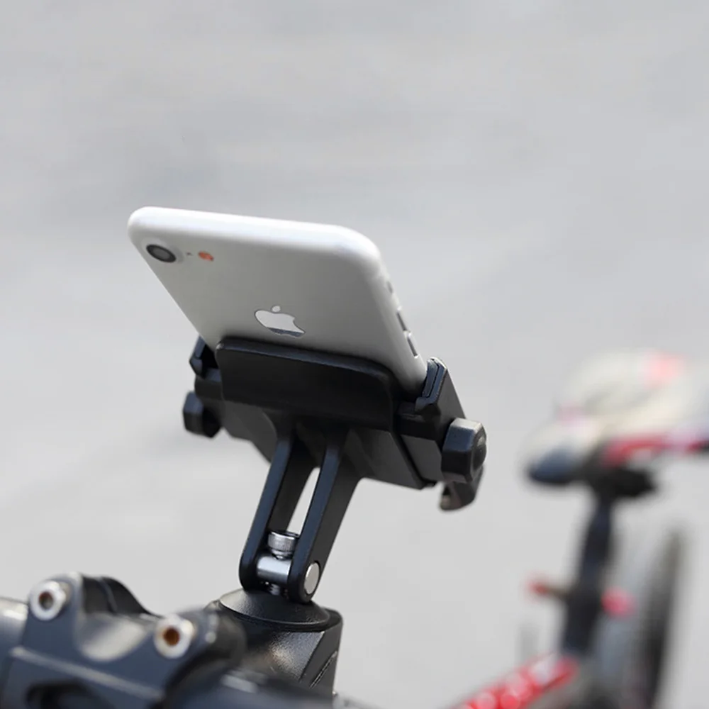 Aluminium Alloy Motorcycle Phone Mount 360 Degree Rotating Universal Bicycle Holder Clip for GPS Bike Handlebar holder | Автомобили и