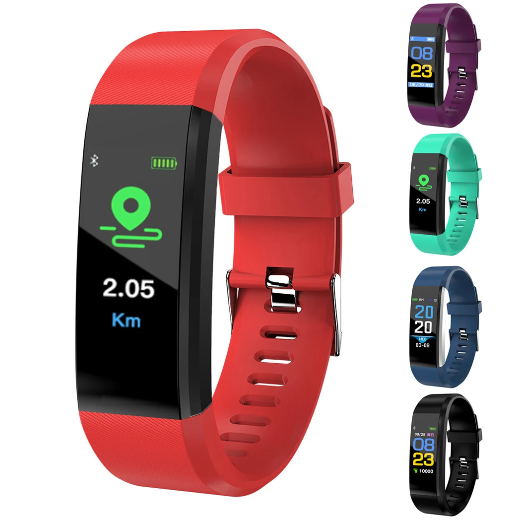 ID115 Plus Health Smart Band Passometer Heart Rate Monitor Veryfit Smartband Pedometer for IOS Android Phone | Электроника