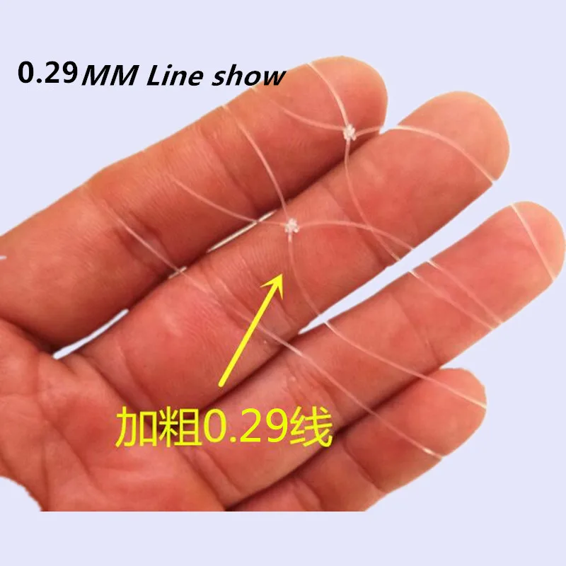 0.29mm line 7.5cm mesh Semi finished product gill net fish trap outdoor fishing network rede de pesca acesorios | Спорт и