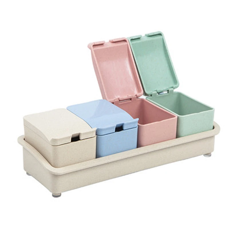 1 комплект модный из пшеничной соломы набор для приправ кухонная приправа