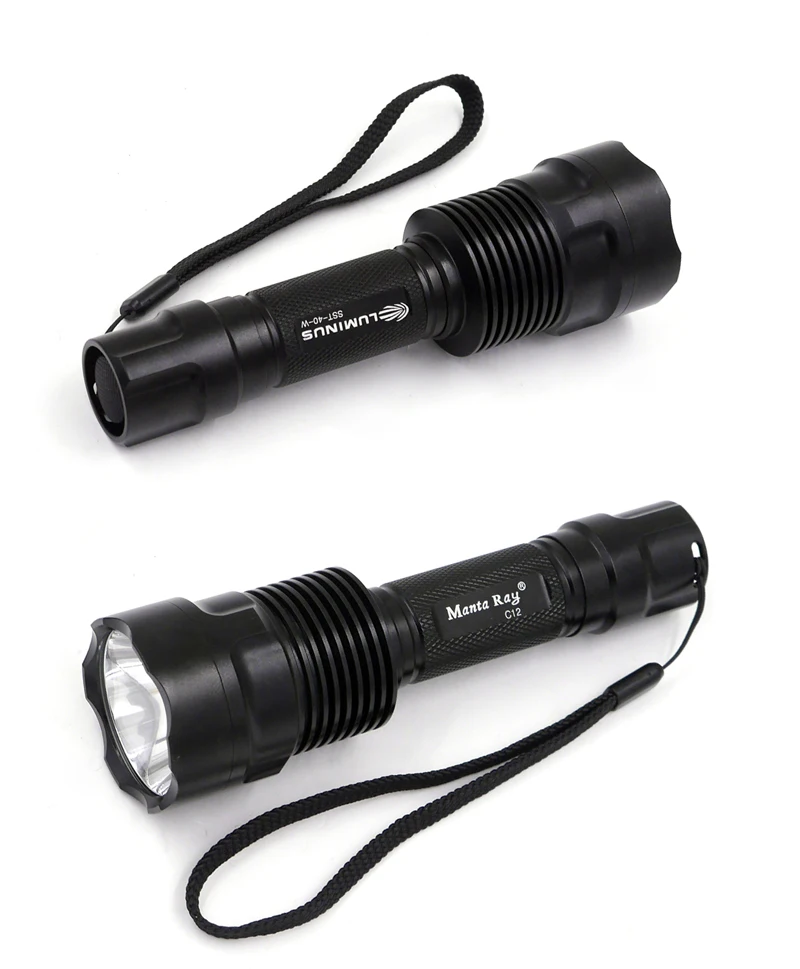 Manta Ray C12 Мощность Фул тактический светодиодный Flashlight18650 Luminus SST-40-W 1200lm высокое Мощность свет фонарик "Lanterna" велосипед для кемпинга