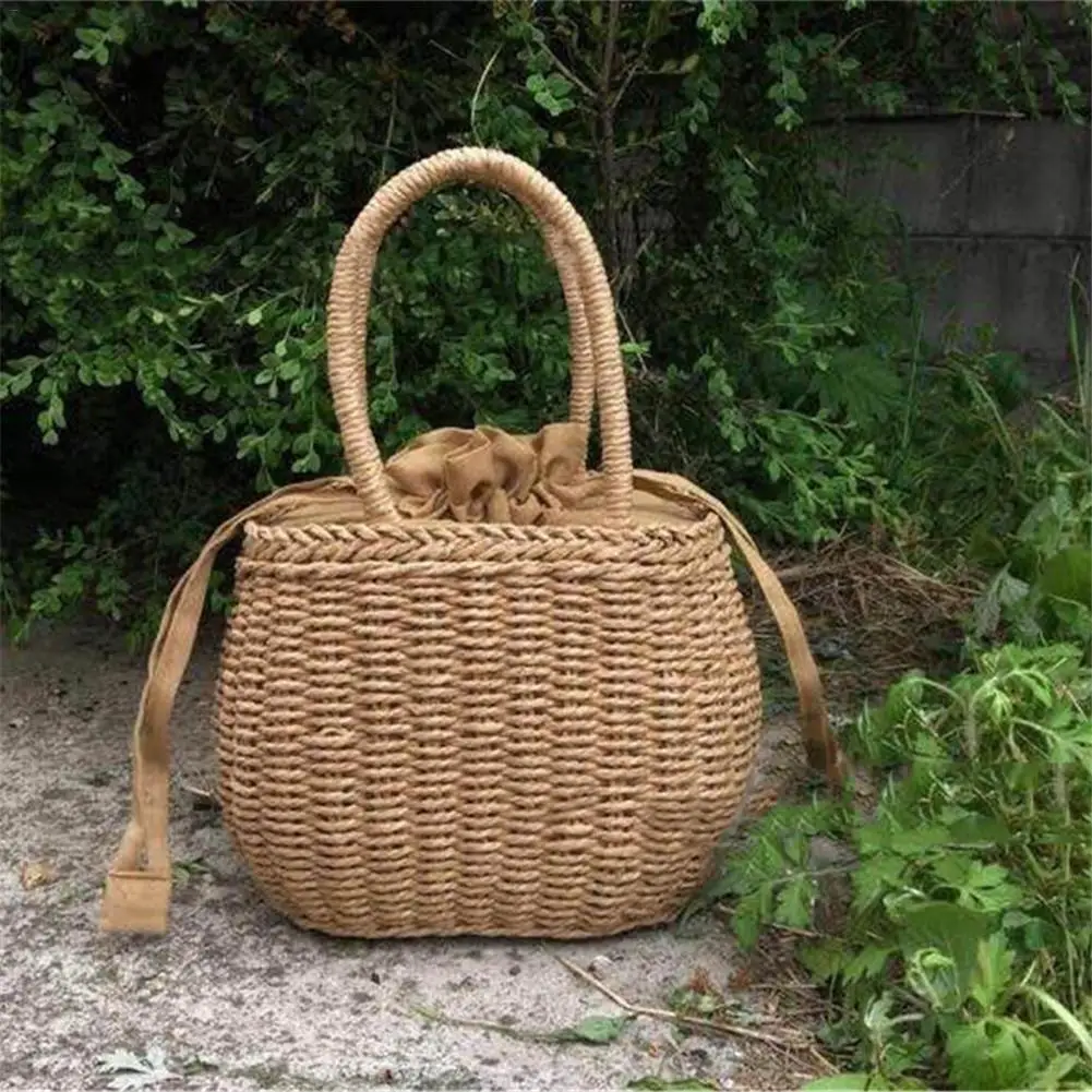 Скандинавский минималистичный Ретро стиль тканая пляжная сумка домашняя