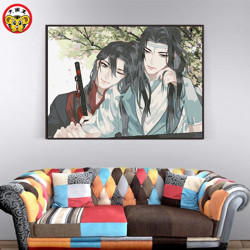 Волшебник дьявола аниме домашний Декор живопись король DIY Цифровая ручная