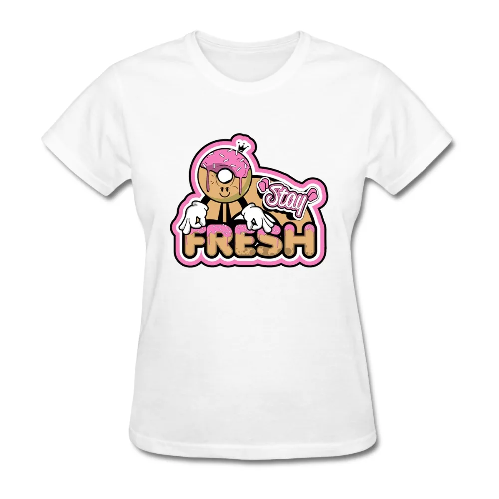 Футболка с надписью STAY FRESH для женщин | Женская одежда