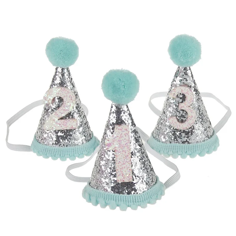 Chicinlife Baby Girl Happy 1/2/3 шляпа для дня рождения головная повязка Корона на голову