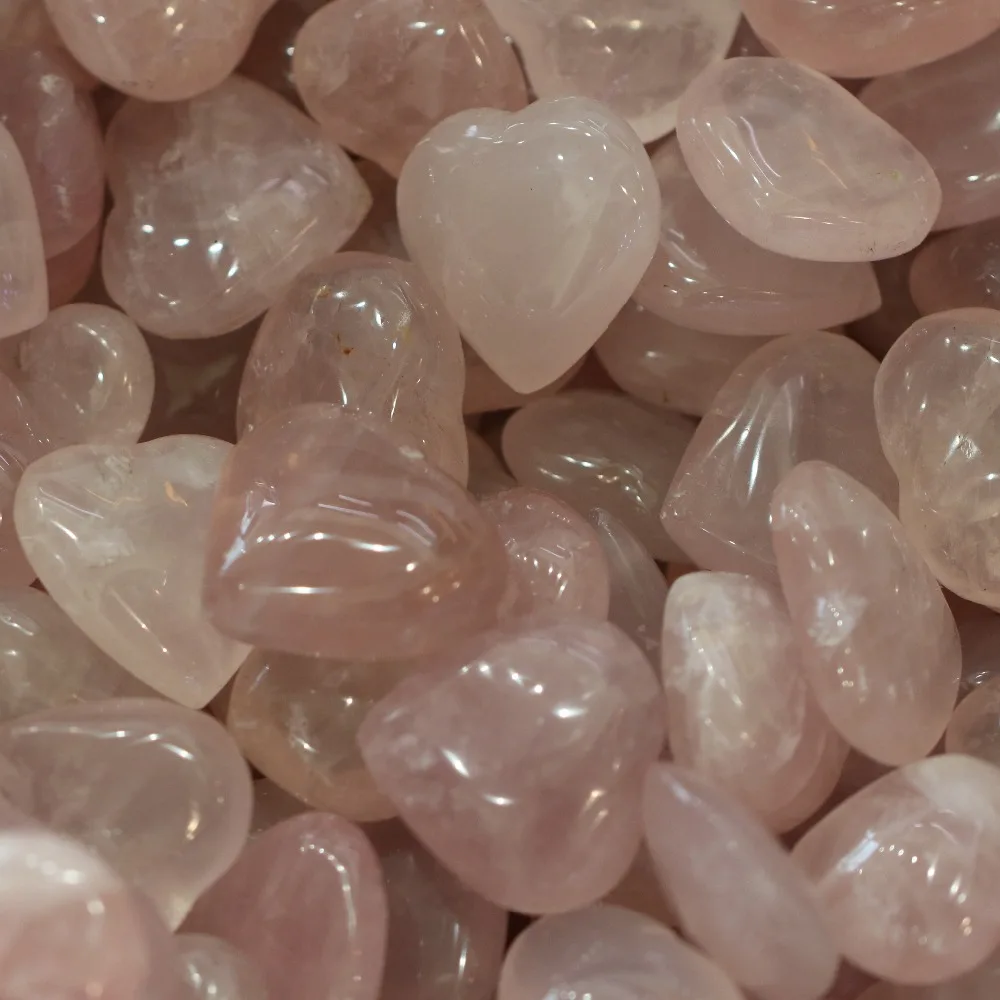 4 шт. розы кварц кристалл сердце проволока и обмотка ювелирных изделий|Камни| |