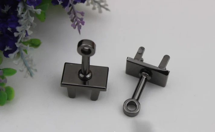 6 шт./лот блокировочная пластина замок стержень пряжки для сумок металлические