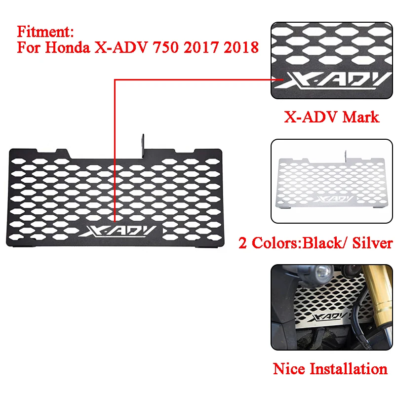 100% новый защитный чехол для радиатора мотоцикла защитная крышка Honda X ADV 750 2017 2018 XADV