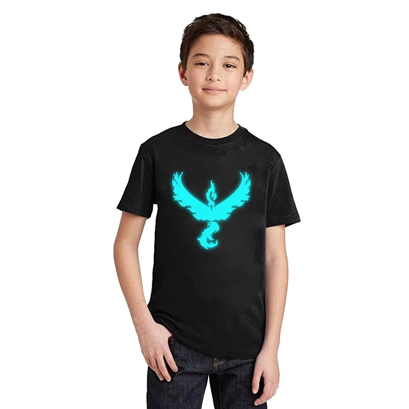 Футболка LYTLM Pokemon Go Team Valor для мальчиков летняя одежда с длинными рукавами для маленьких мальчиков 10 лет футболки с покемонами для детей, футболка Fille