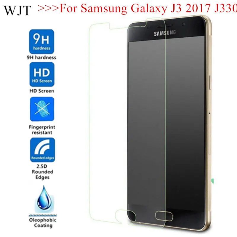 J330 Sklo покрытие из закаленного стекла для Samsung Galaxy J3 2017 стекло J330f премиум на