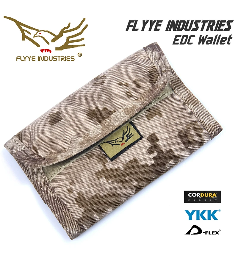 Militech Flyye армейский кошелек EDC мужской кошелек для путешествий держатель для кредитных карт Cordura военный кошелек натуральная качественная сумка для денег протектор
