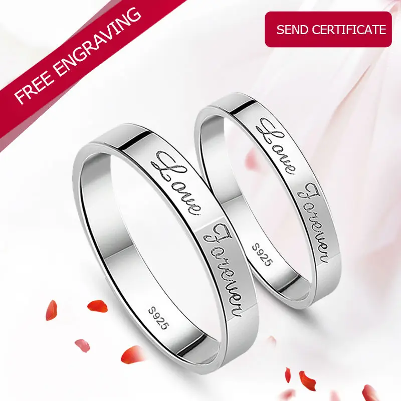 Кольца для влюбленных из серебра 925 пробы свадебвечерние НКИ предлагают
