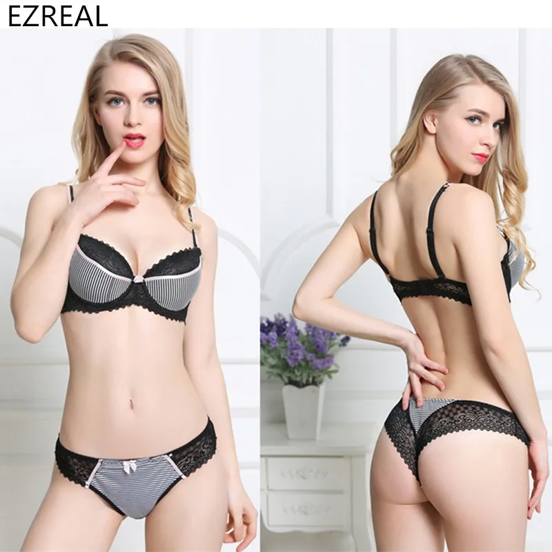 Новые бюстгальтеры пикантные полосы сексуальное нижнее белье Комплекты Европа и