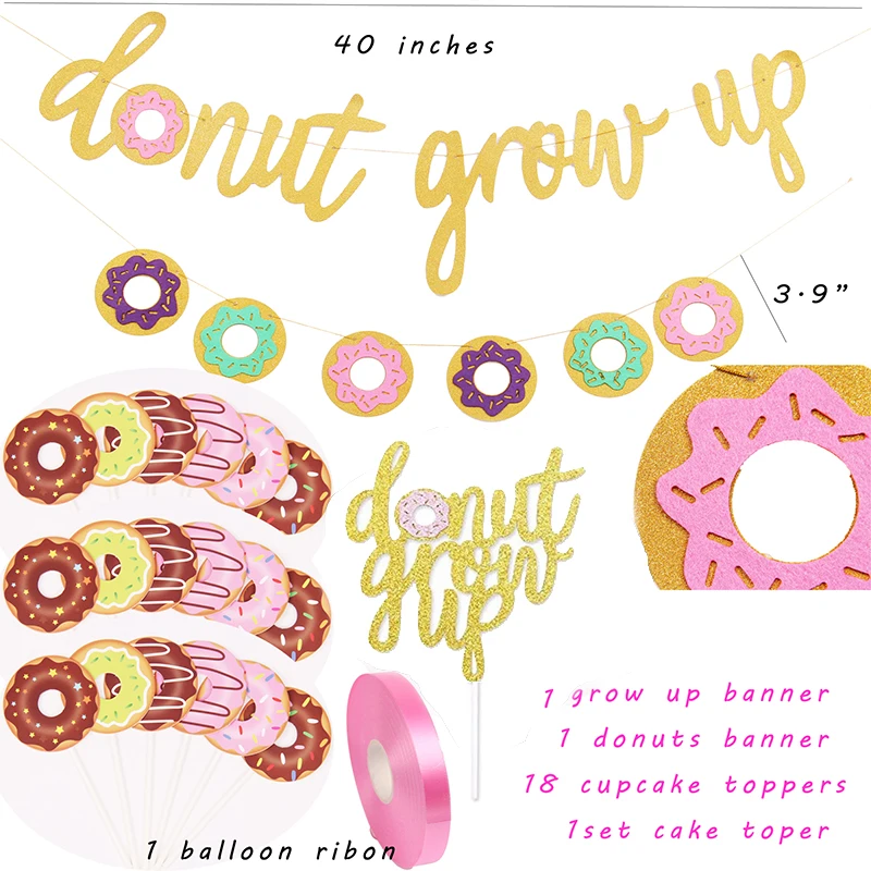 54 шт. Пончик воздушный шар украшения для детского душа украшение дня