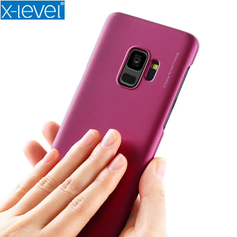 Чехол для Samsung S9 X-Level оригинал Knight чехлы телефонов Plus шелковистый ПК жесткий