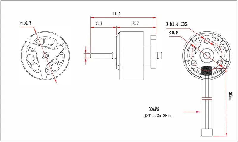 Бесщеточные двигатели GEMFAN 08028 12000KV 1 2S бесщеточный двигатель для гоночного