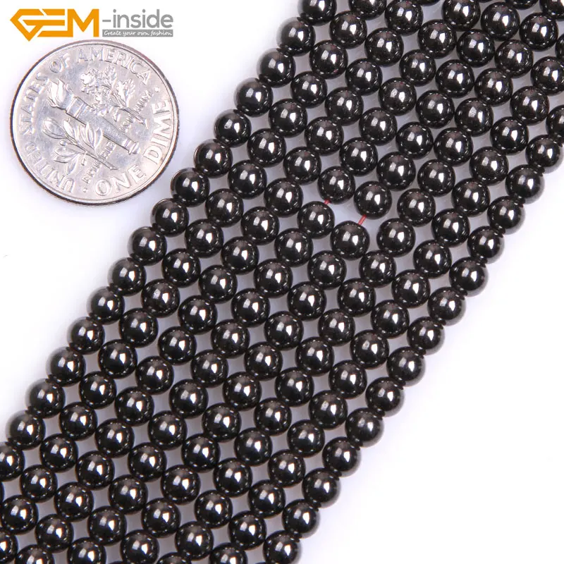 2 14 мм натуральные круглые магнитные гематитовые бусины из гематита для