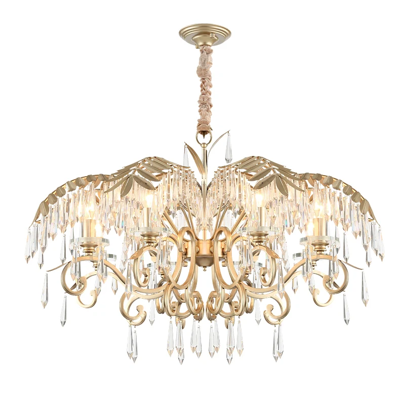 

2019 Luxury Crystal Chandelier Living Room Lamp lustres de cristal indoor Lights Crystal Pendants For Chandeliers Free shipping