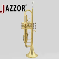 jazzor jbtr 400 b flat trumpet professional trumpet with mouthpiece and case brass wind instruments