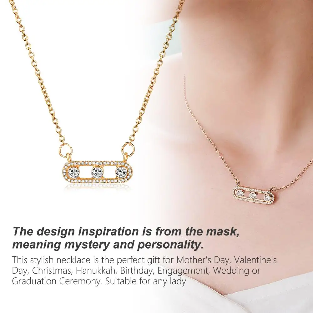 Кристалл круглое короткое ожерелье кулон женский золотой ключицы цепь кристалл