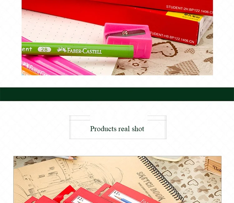 Faber-Castell 1322 HB/2B/2ч карандаши, украшенное мозаикой из драгоценных камней, 12 шт./компл. Профессиональный Traingle карандаш с черными чернилами Цветной тела набор карандашей для рисования