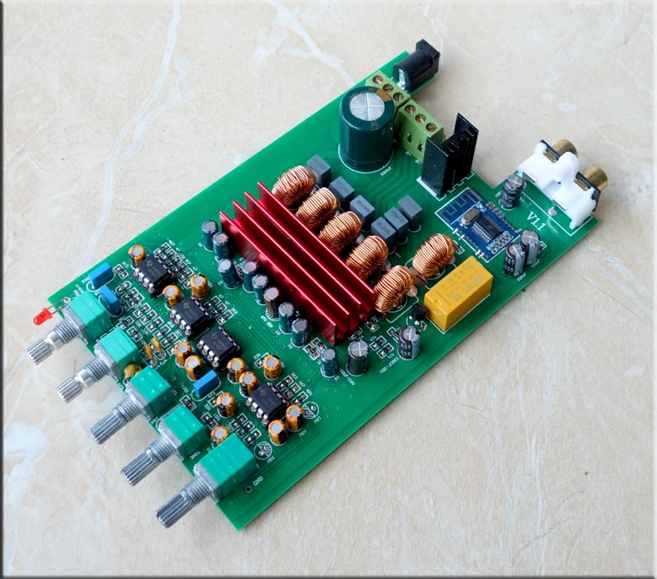 Плата цифрового усилителя мощности TPA3116D2 2 1 Bluetooth 4 2x50 Вт + 100 сабвуфер | Электроника