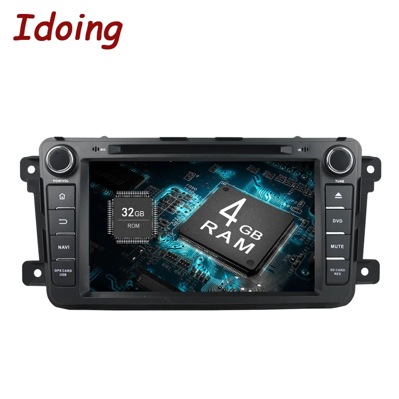 Автомобильный DVD плеер Idoing 2DIN Android 8 0 для Mazda CX9 дюймов GPS навигация 4 Гб + 32 ГБ связь
