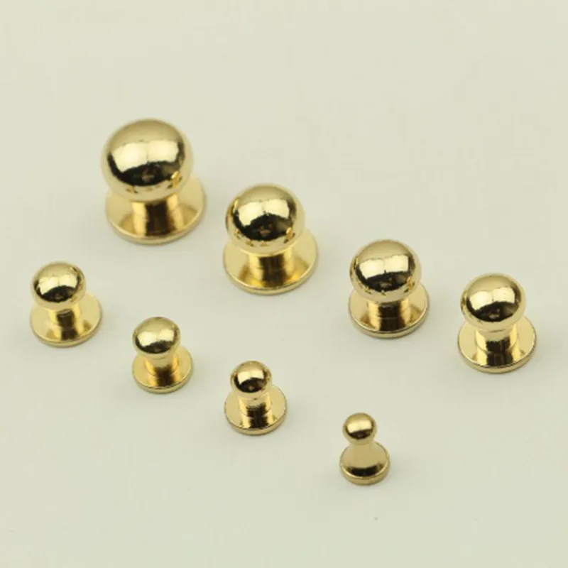 20 шт./лот шурупы с головкой-монахом кожаный ремешок кошелек соска гвоздь Твердые