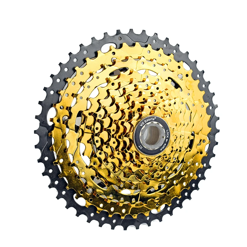 VG Спортивная Сверхлегкая MTB 10 скорость 11-46T кассета велосипедная обгонная муфта Золотая Звездочка cdg 10S горный велосипедный маховик 46T