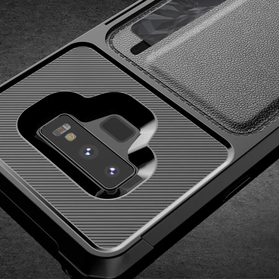 IQD роскошный автомобильный Магнитный чехол для телефона для samsung Galaxy S9 Plus Note 9, защитный комплект, чехол-кошелек с отделением для карт S10
