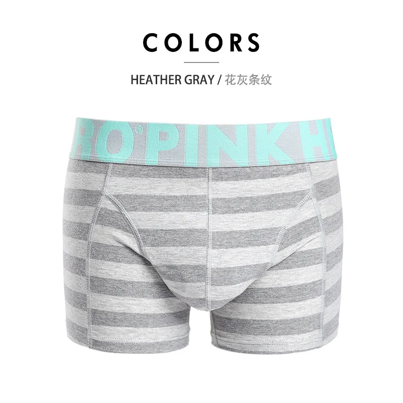 Floral streak Мужские трусы в полоску, модные мужские трусы cueca, боксеры, мужское нижнее белье, боксеры, мужские трусы - Цвет: Floral streak