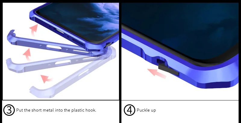 Роскошный Жесткий Защитный металлический бампер чехол для Oneplus 7 Pro противоударный 9H чехол из закаленного стекла для One Plus 7 Pro Полное стекло