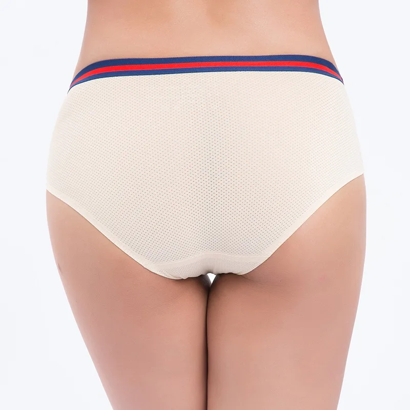 Новое Стильное модное дышащее Сетчатое нижнее белье Coloriented из ледяного шелка без