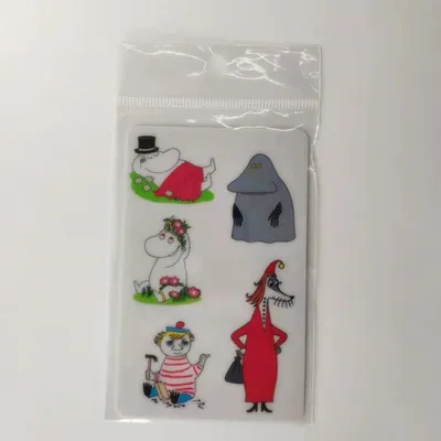 18 Moomin, новинка, наклейка на автобус, карточку, игрушка, наклейка, малыш, Муми, мультяшная наклейка, милый финский персонаж, наклейка на телефон, приятный цвет, наклейка - Цвет: 18